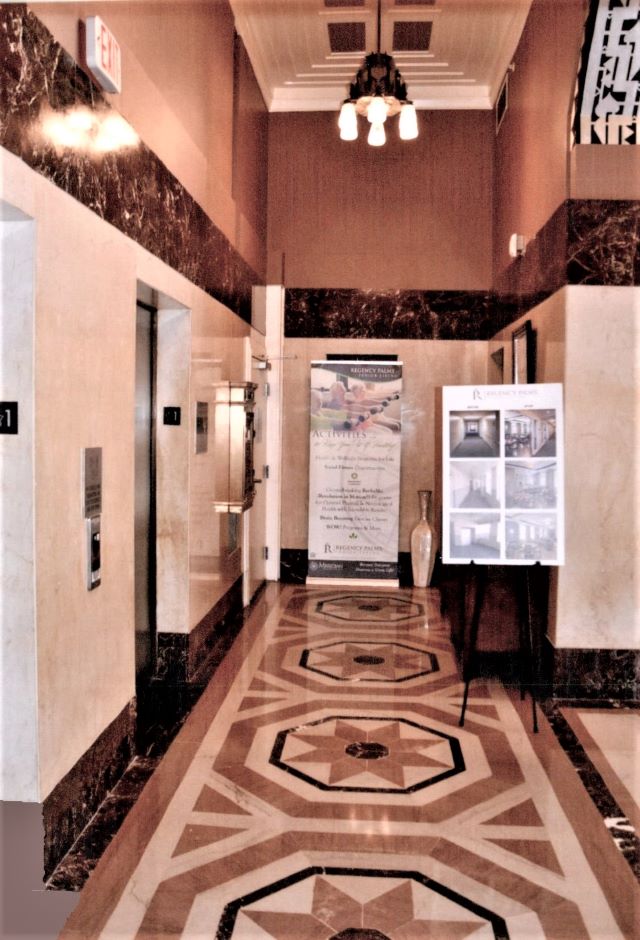 After: lobby and restored finishes